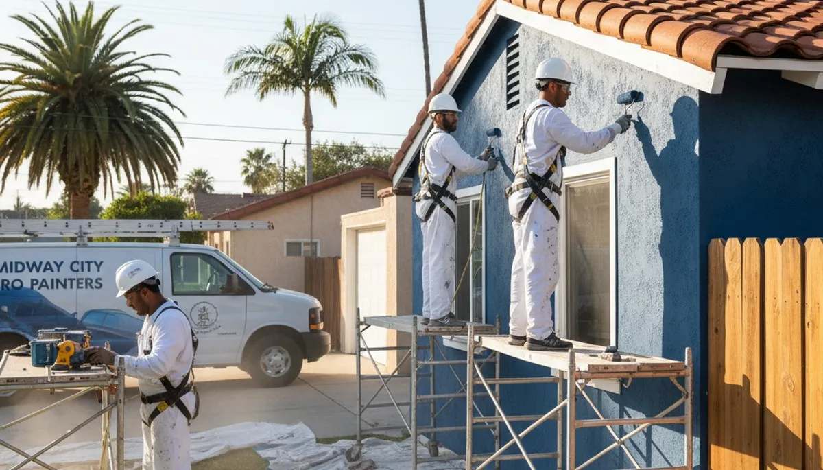 Painting crew in Anaheim, CA providing professional residential and commercial painting services