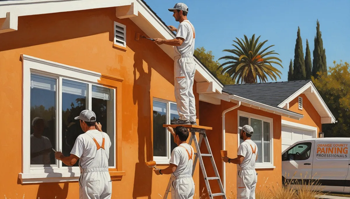 Painting contractor team serving Anaheim, CA for interior and exterior home painting services