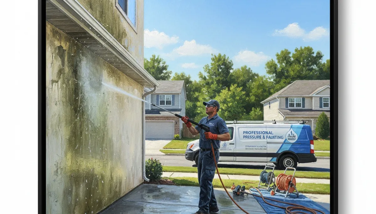 Pressure cleaning service in Anaheim, CA for driveways, siding, and fences by Anaheim Paint Pros